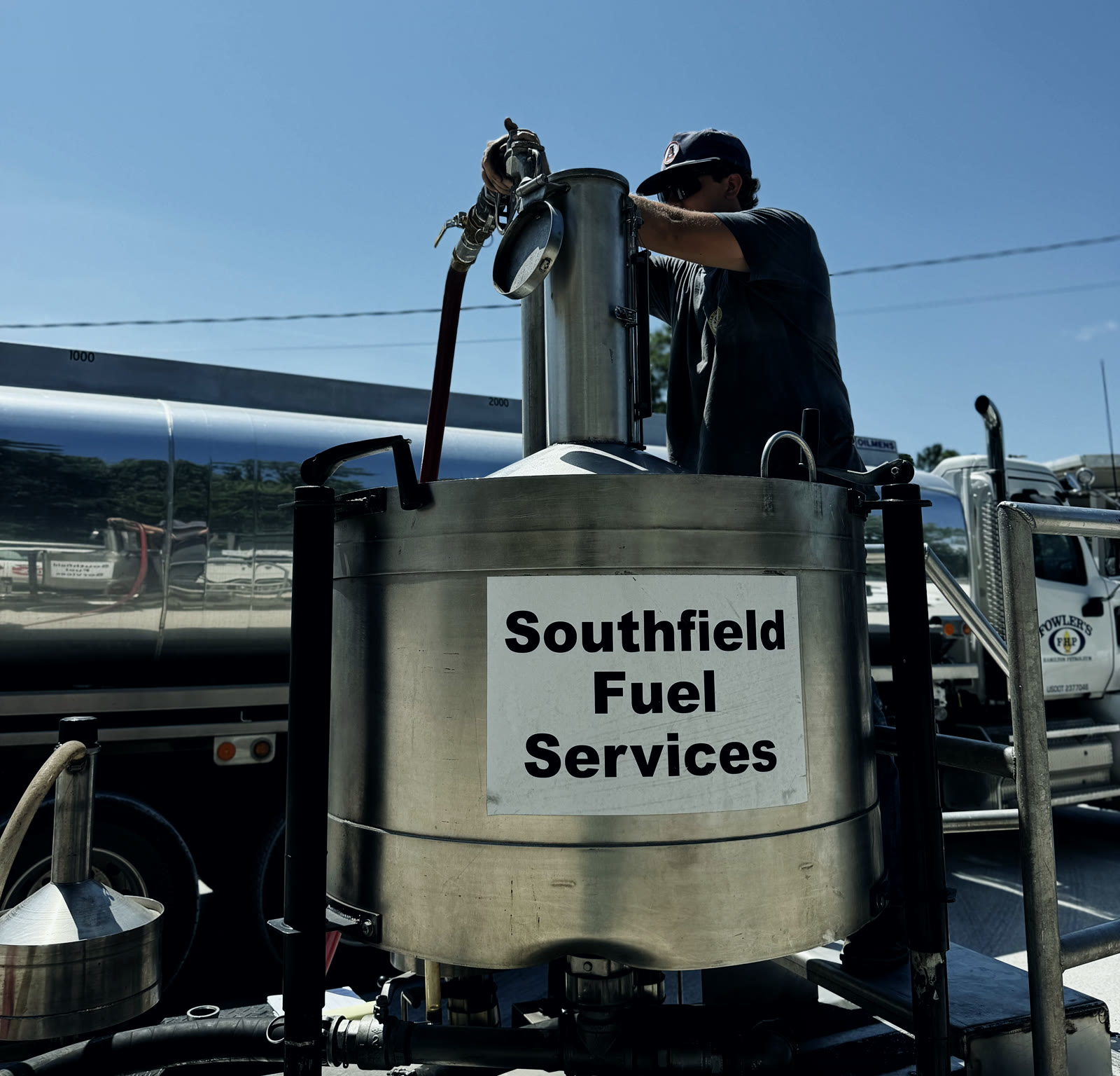 Southfield Services prover set up for high flow fuel calibration