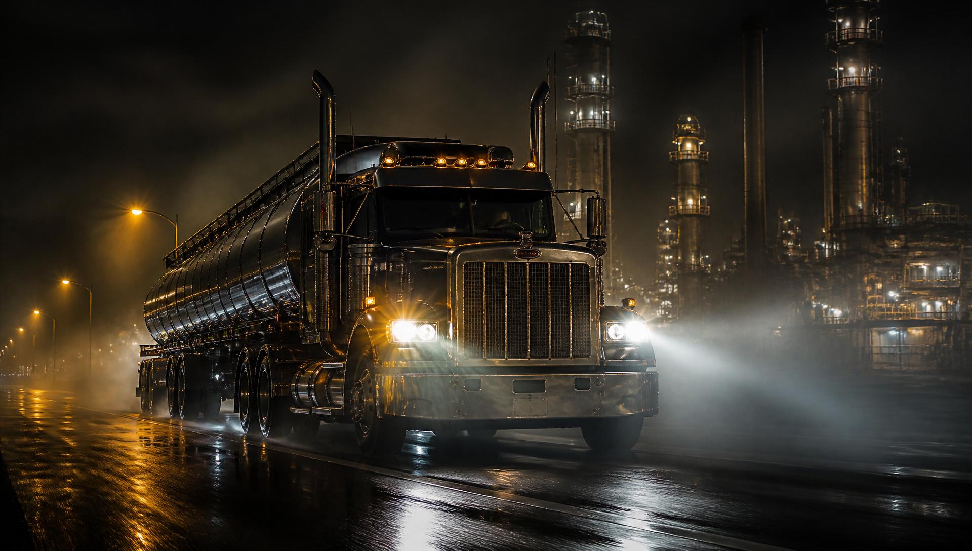 Fuel transport truck